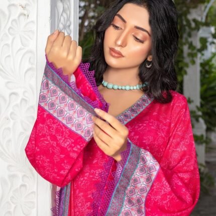 Printed 3Piece Khaddar (Unstitched) ZK-502